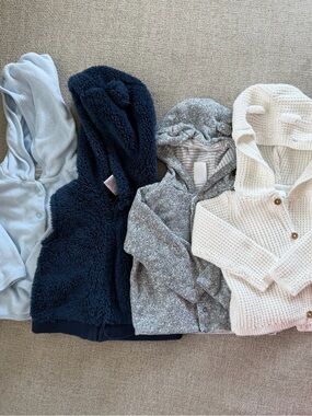 6-18 month sweater/hoodie bundle. Neutral